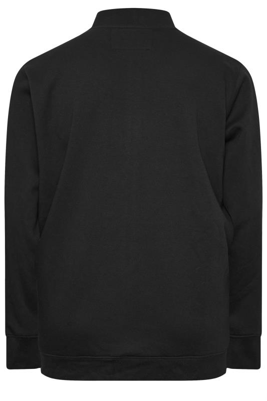 BadRhino Big & Tall Black Funnel Neck Sweatshirt | BadRhino 4