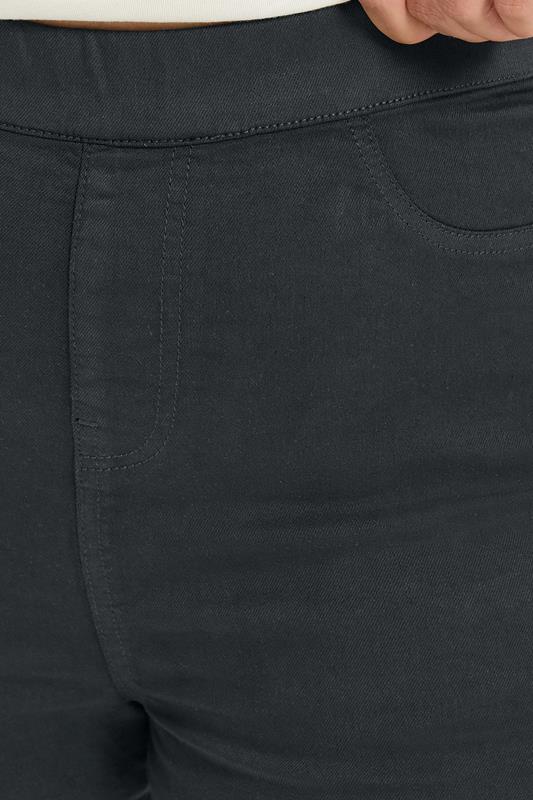 YOURS Plus Size Grey Pull On JENNY Jeggings | Yours Clothing 4