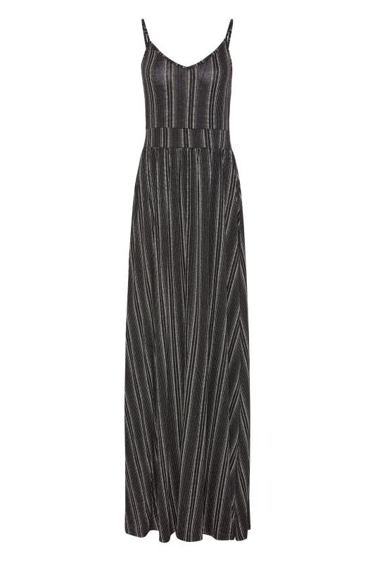 LTS Tall Black Striped Maxi Dress 5