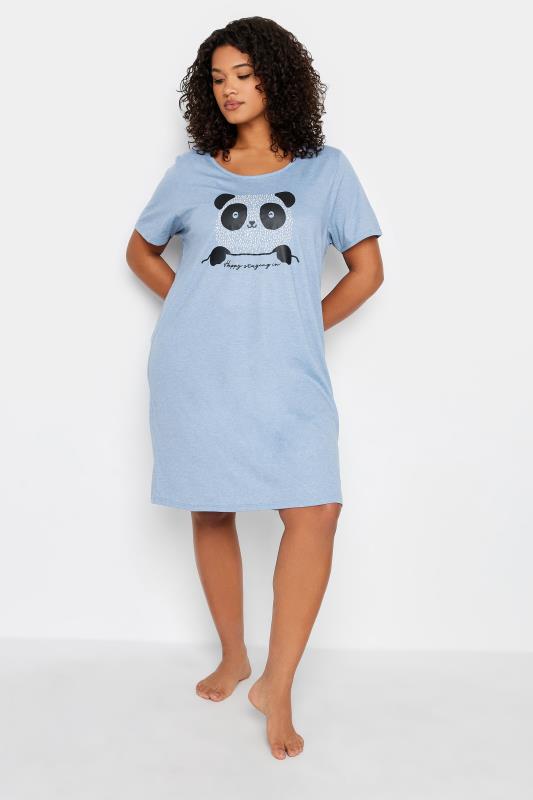 Plus Size  Evans Blue Panda Nightdress