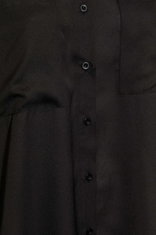Plus Size Black Oversized Boyfriend Shirt | Yours Clothing 5