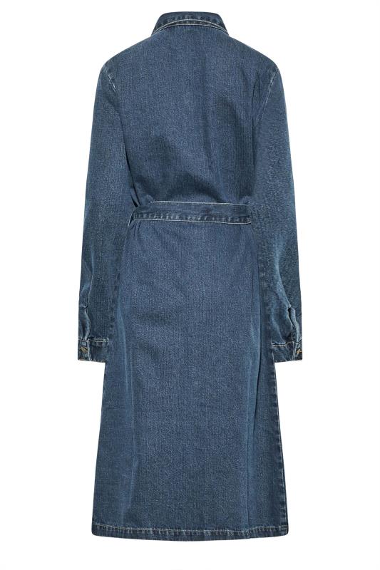 LTS Tall Women's Blue Denim Shirt Dress | Long Tall Sally 7