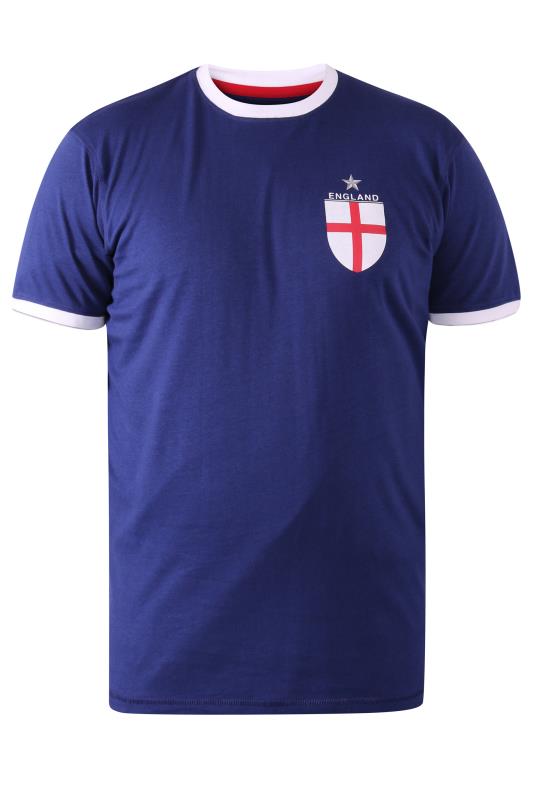 D555 Big & Tall Blue England Football T-Shirt | BadRhino 3