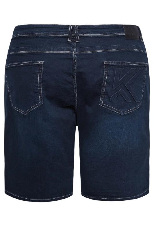 KAM Big & Tall Indigo Blue Denim Shorts | BadRhino  5