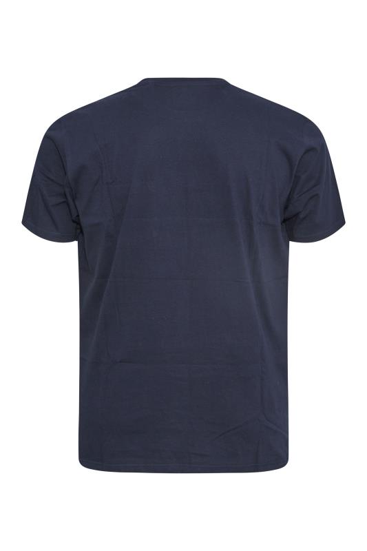 BadRhino Big & Tall Navy Blue Check Print Pyjama Set 6