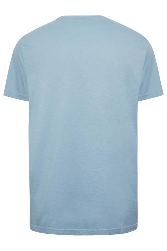 FARAH Big & Tall Light Blue T-Shirt | BadRhino 4