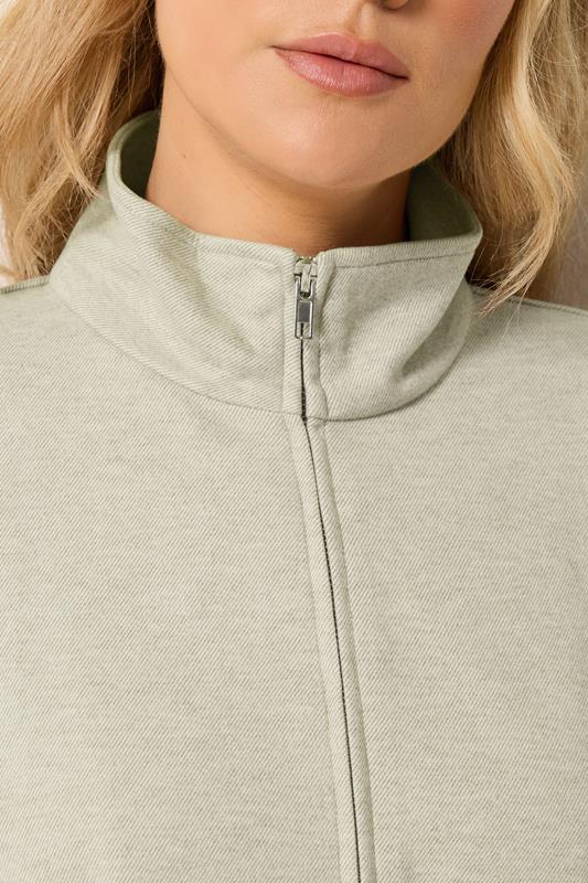 LTS PREMIUM Tall Women's Natural Brown Funnel Neck Jacket | Long Tall Sally 6
