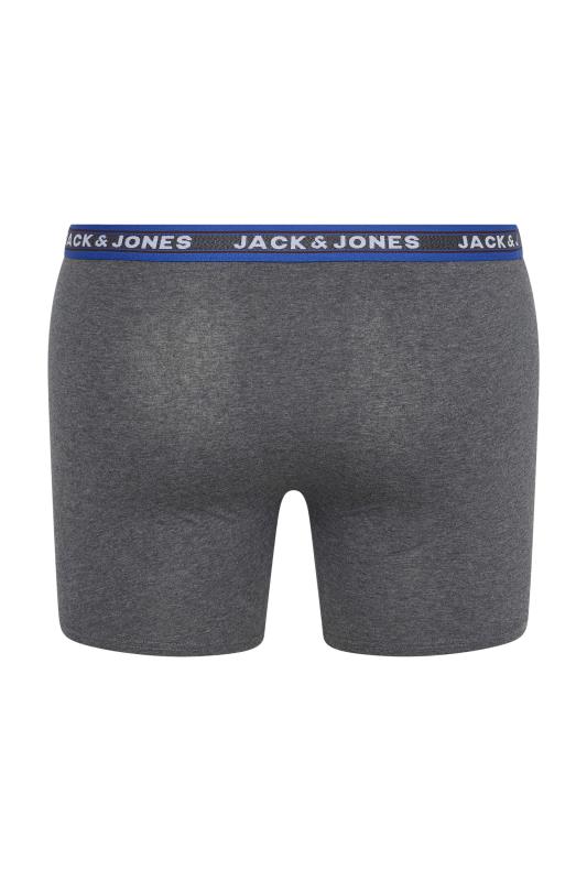 JACK & JONES 5 PACK Navy Blue & Grey Boxers 6