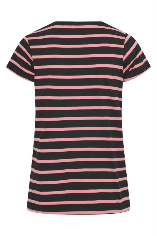 3 PACK Plus Size Pink & Black & Stripe T-Shirts | Yours Clothing 14
