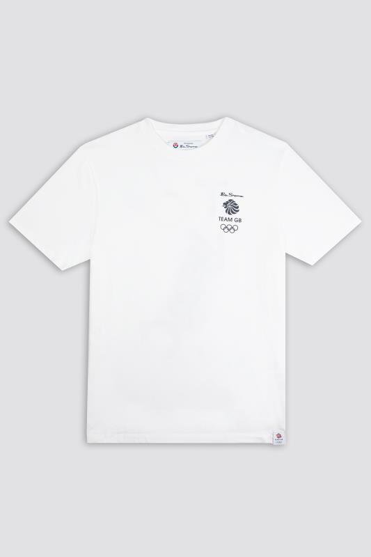 BEN SHERMAN White Official Olympic Tokyo Back Print T-Shirt_F.jpg