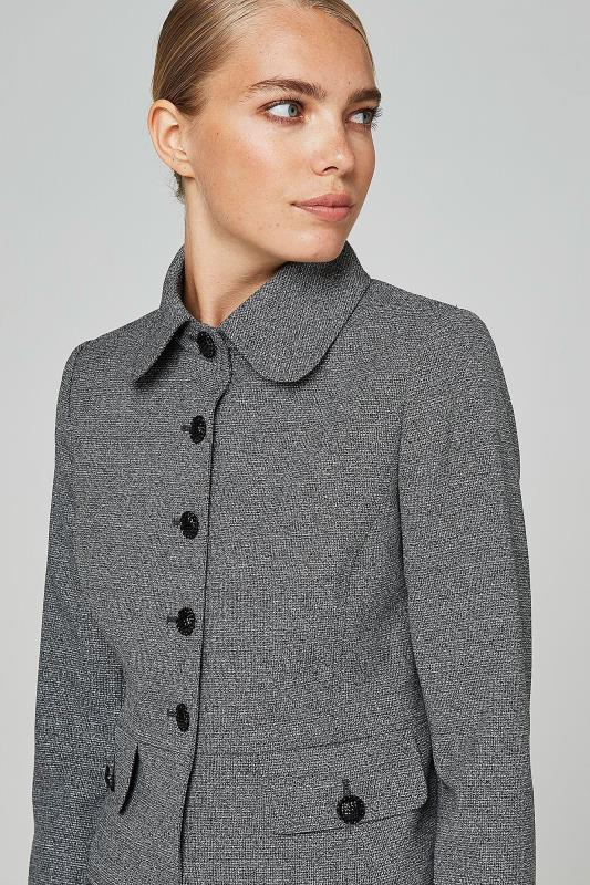 Karl Lagerfeld Paris Tweed Look 5 Button Jacket | Long Tall Sally