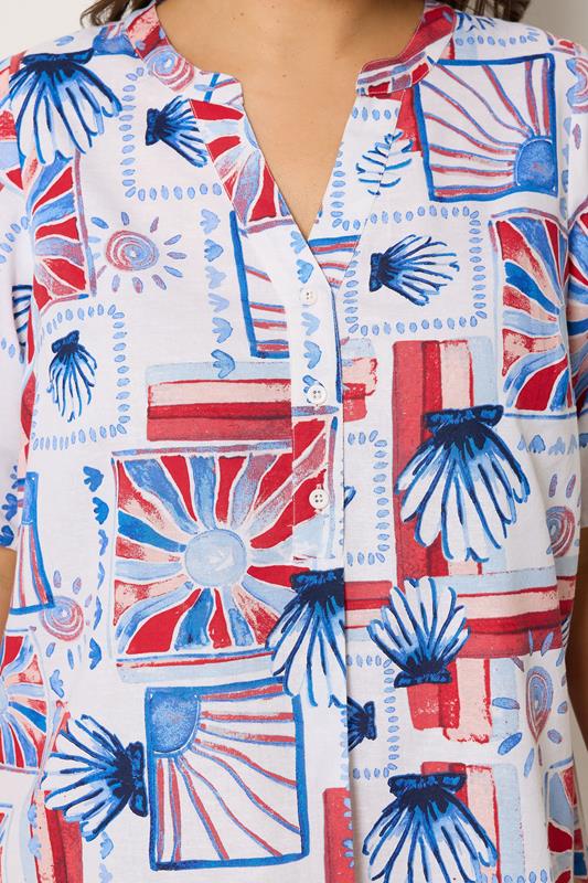 YOURS Plus Size White Shell Pleat Front Dress | Yours Clothing 4