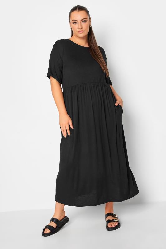 Plus Size  LIMITED COLLECTION Curve Black Throw On Maxi Dress