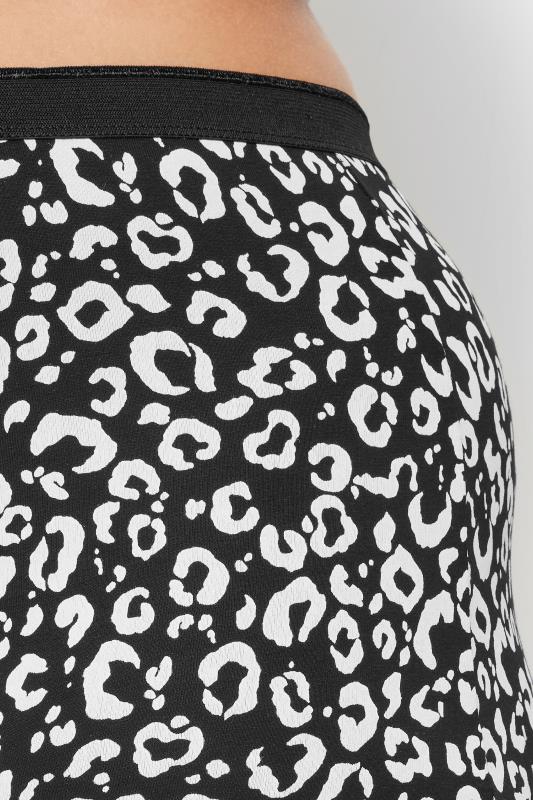 YOURS Plus Size 5 PACK Black Animal Print Shorts | Yours Clothing 4