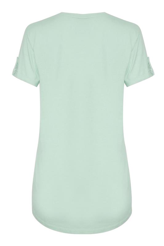 Tall Women's LTS Mint Green Pocket T-Shirt | Long Tall Sally 8