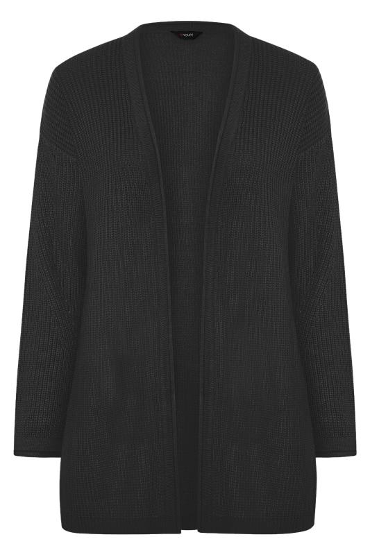 Plus Size Curve Black Essential Knitted Cardigan | Yours Clothing  5