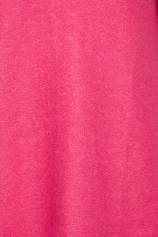 YOURS Plus Size Curve Hot Pink Soft Touch Midi Jumper Dress | Yours Clothing  5