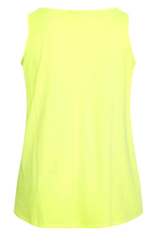 Curve Neon Yellow Cut Out Strap Vest Top 6