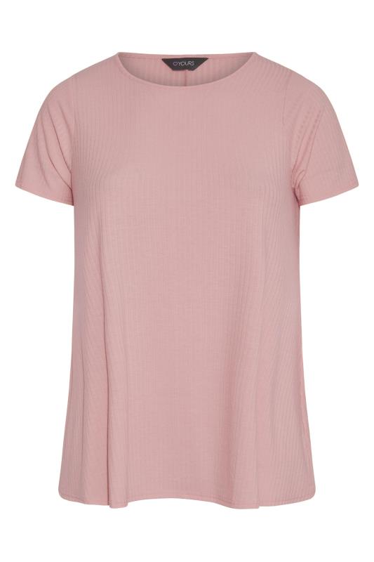 Curve Pink Ribbed Swing Top 5