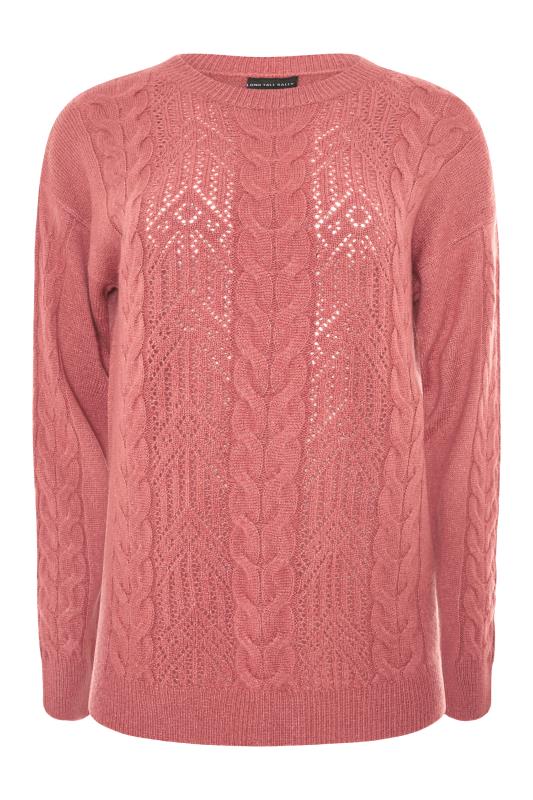 LTS Tall Pink Pointelle Knitted Jumper 6
