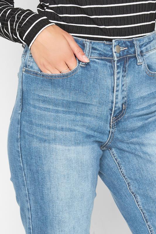 LTS MADE FOR GOOD Pacific Blue Straight Leg Jeans | Long Tall Sally 3