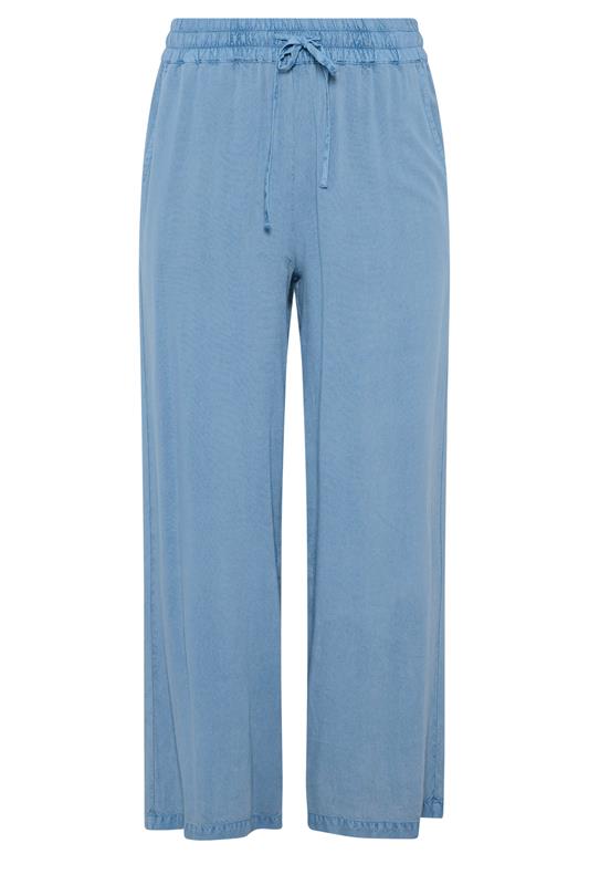 M&Co Light Blue Wide Leg Trousers | M&Co 5