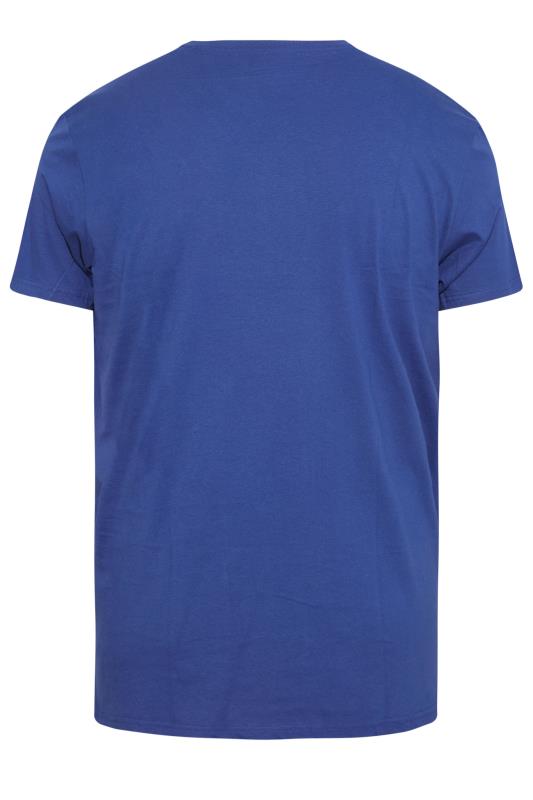BadRhino Big & Tall Royal Blue Plain T-Shirt 4