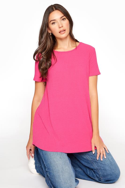 LTS Hot Pink Swing T-Shirt | Long Tall Sally 1