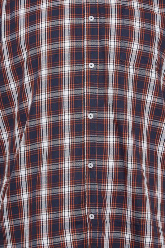 BadRhino Big & Tall Red Short Sleeve Check Shirt | BadRhino 2