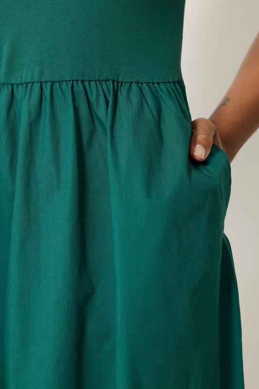 M&Co Green Sleeveless Cotton Midi Dress | M&Co 5