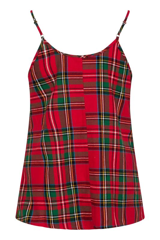 LIMITED COLLECTION Curve Red Tartan Check Pyjama Top 6