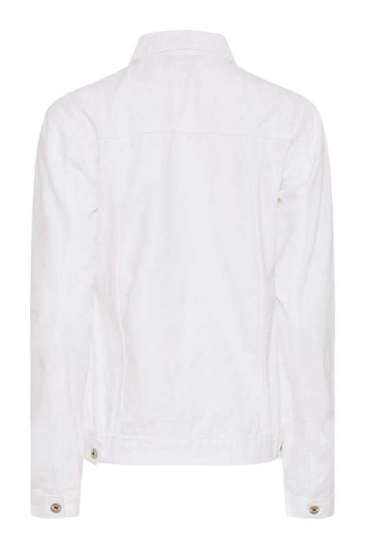 LTS Tall White Denim Jacket 6