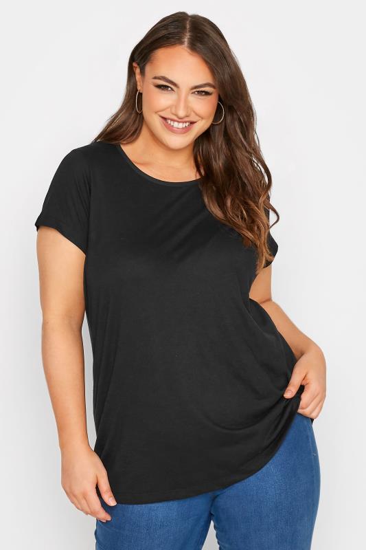 3 PACK Plus Size Black & White & Stripe T-Shirts | Yours Clothing 8