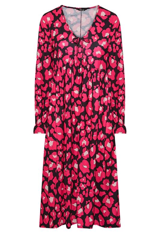 LIMITED COLLECTION Plus Size Pink Animal Print Dress | Yours Clothing 6