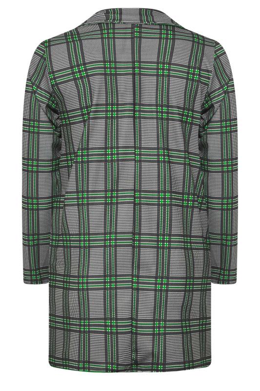 LIMITED COLLECTION Plus Size Grey & Green Check Blazer | Yours Clothing 9