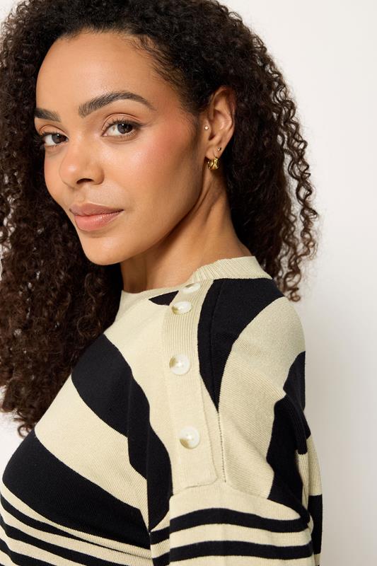 M&Co Natural Brown and Black Striped Jumper | M&Co 4