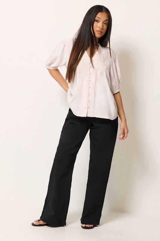 M&Co Petite Light Pink Sequin Embellished Blouse | M&Co 1
