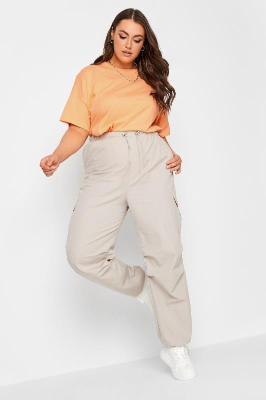 LIMITED COLLECTION Curve Orange Oversized Side Split T-shirt | Yours ...