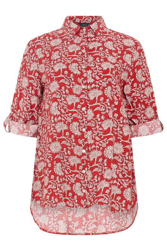 M&Co Red Paisley Print Shirt | M&Co 5