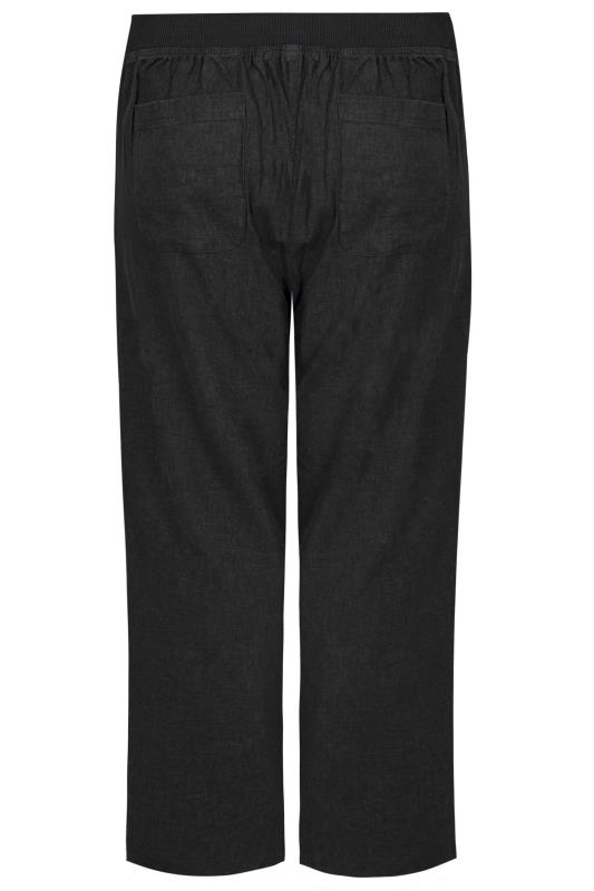 LTS Black Linen Blend Wide Leg Trousers_BK.jpg