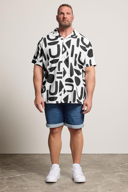BadRhino Big & Tall Black Abstract Print Shirt | BadRhino 2