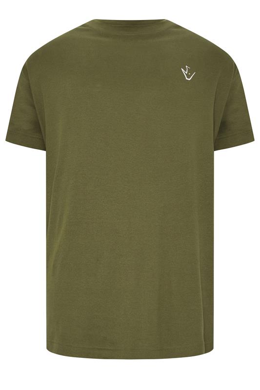 IronRhino Big & Tall Olive Green 'Rest Day' T-Shirt | BadRhino 5