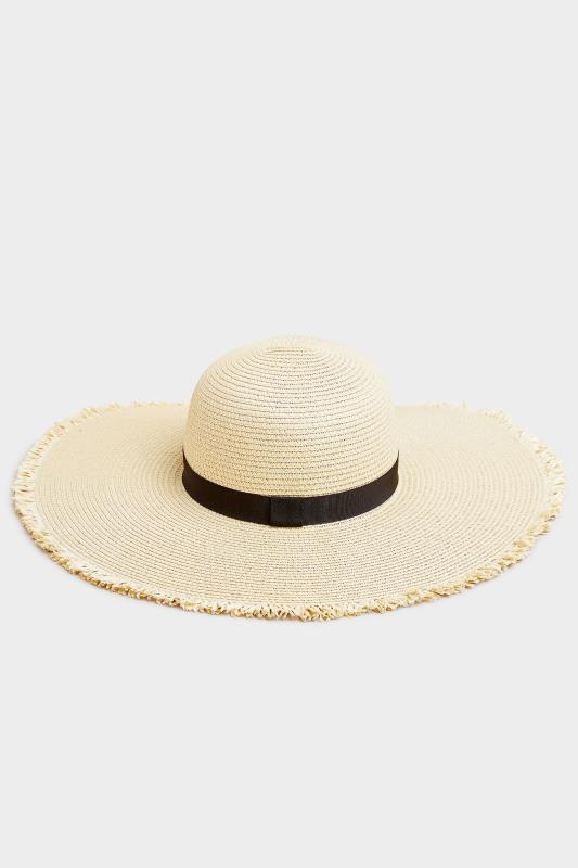 Natural Frayed Edge Straw Hat | Yours Clothing 4