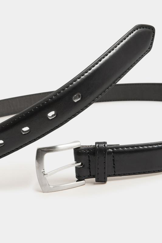 D555 Black Bonded Leather Belt | BadRhino  3