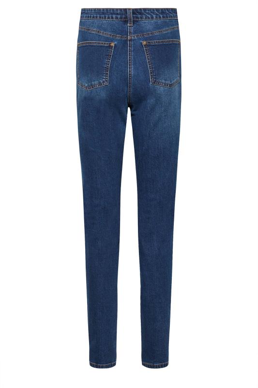 LTS Tall Blue Distressed UNA Mom Jeans 6