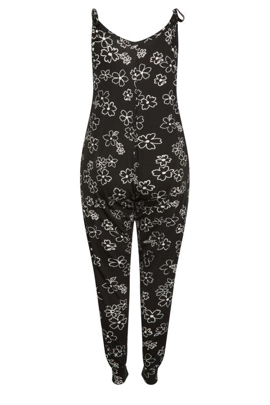My Bump Women's Floral Maternity Dress - Black Rayon/Spandex Blend