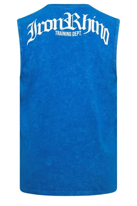 IronRhino Big & Tall Cobalt Blue Old English Vest | BadRhino 7