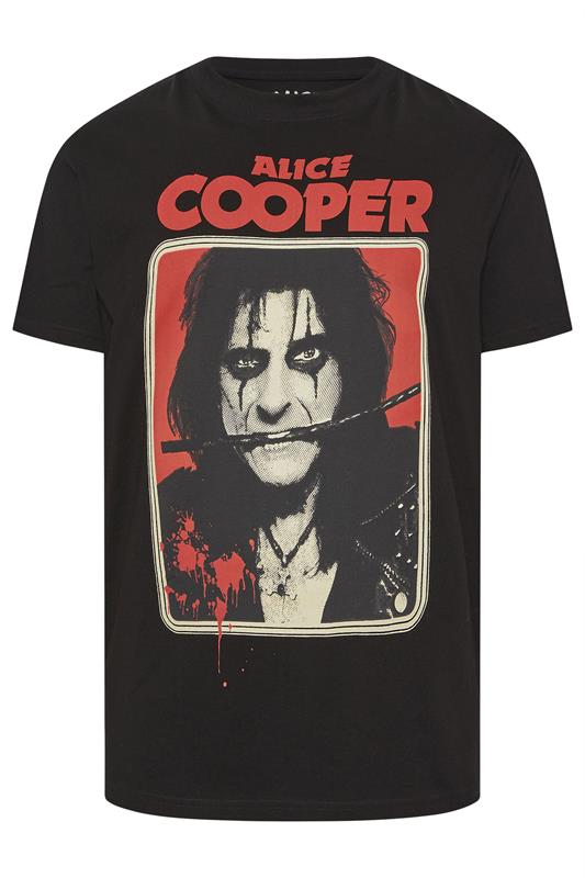 BadRhino Big & Tall Black Extra Long Alice Cooper Graphic T-Shirt | BadRhino 5