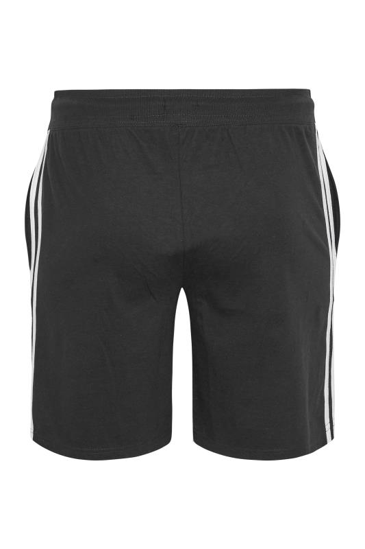 Curve Black Side Stripe Jogger Shorts 6