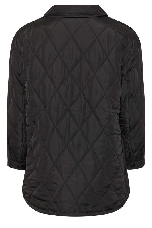 Curve Black Quilted Shacket 7